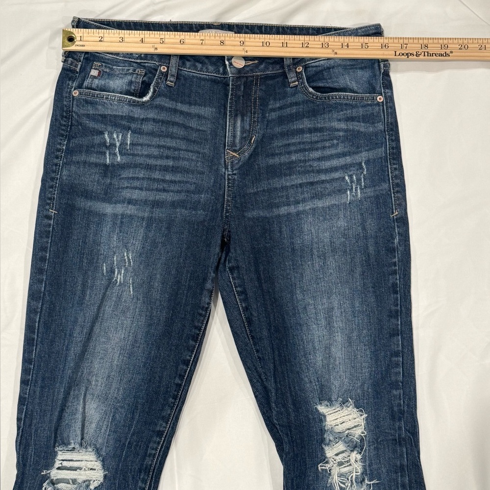 Women’s Dear John Distressed Denim Slim Straight Ankle Jeans Size 27 - Picture 5 of 10